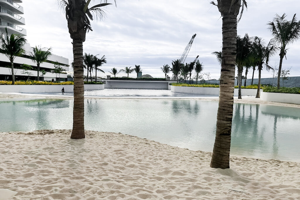 Azure North man-made beach