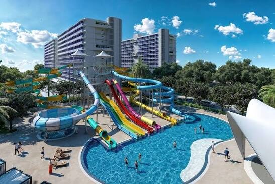 Azure North water park slides