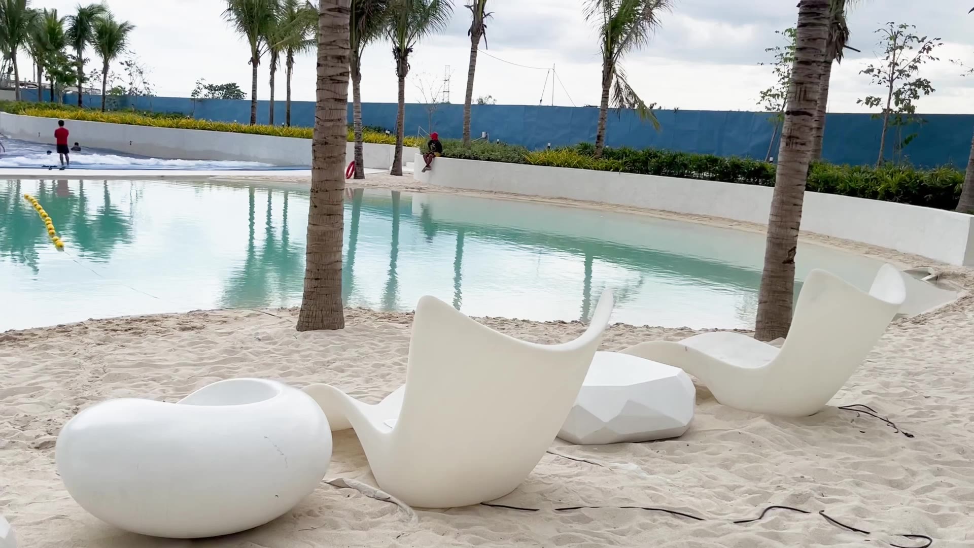 The wave-pool resort at Azure North